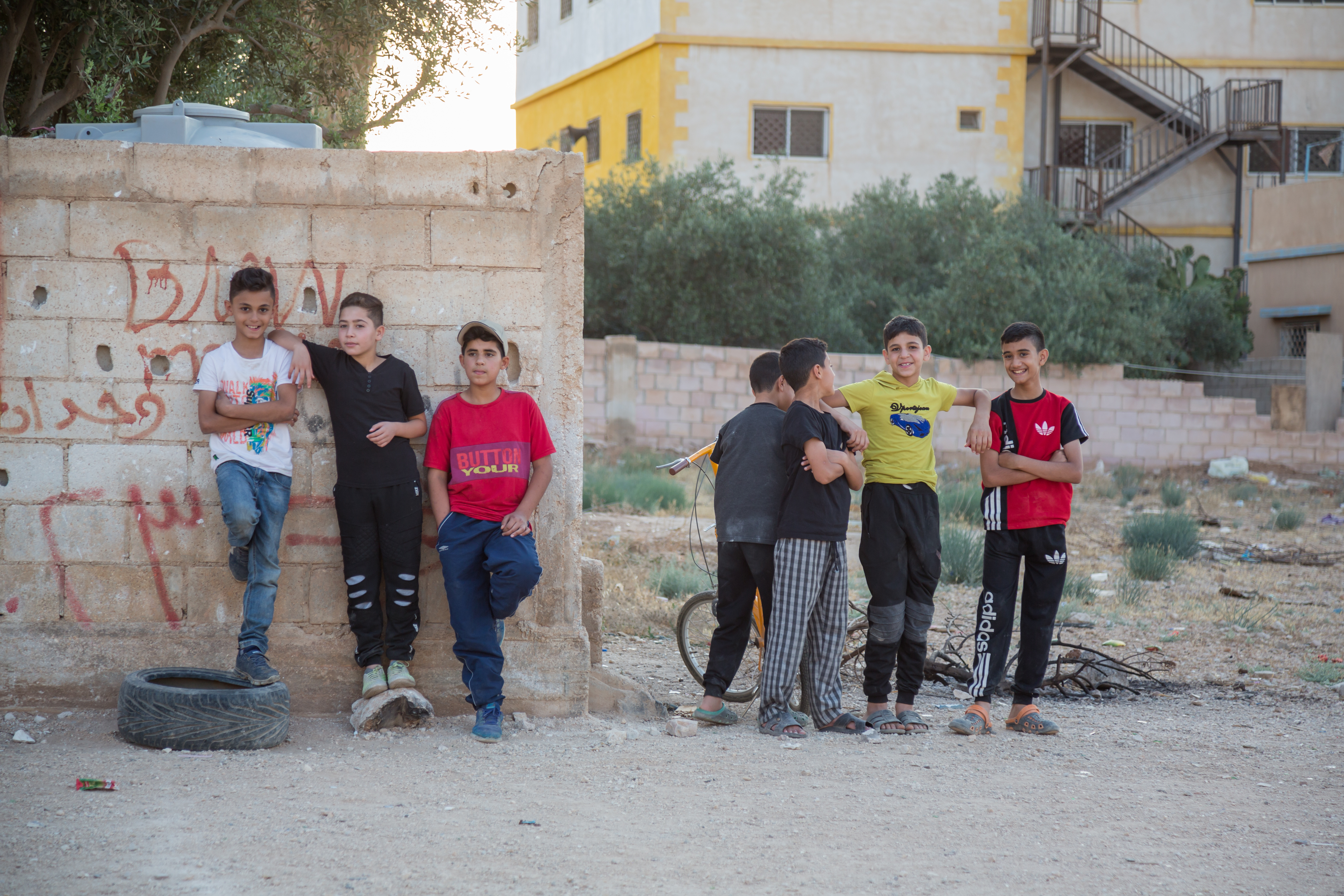Adolescent boys in Jordan © Nathalie Bertrams/GAGE 2024