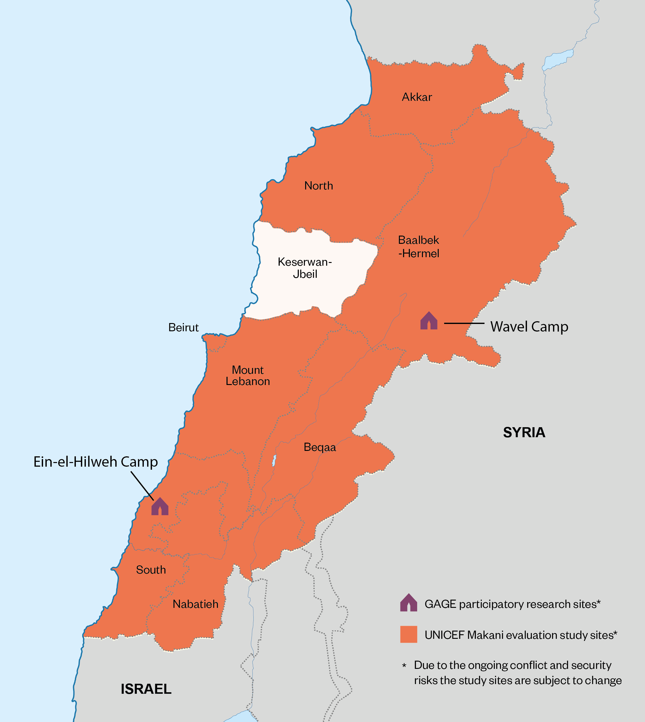 Lebanon map