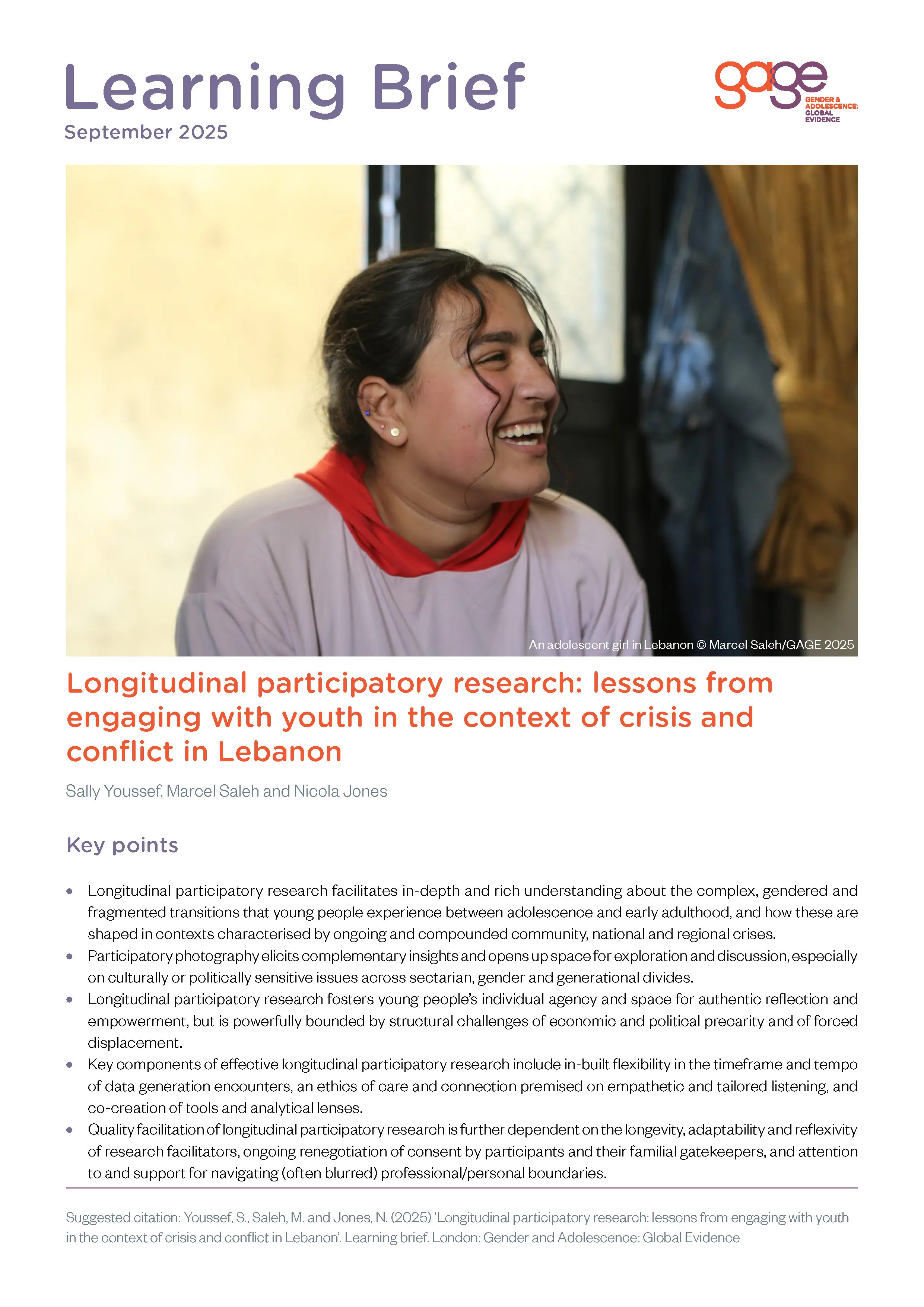 Lonigtudinal participatory research (dragged)